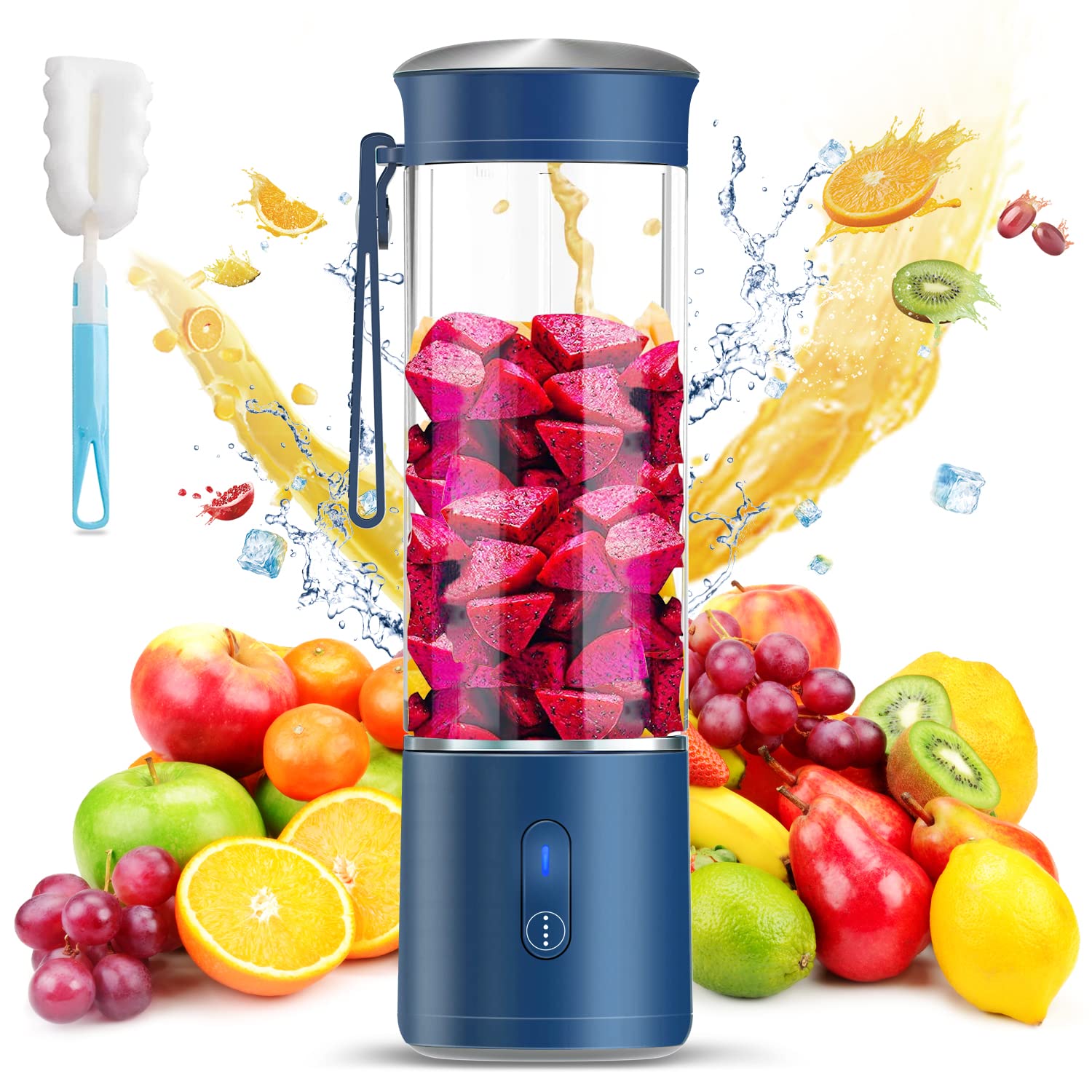 Portable Blender, TOPHONIEX Personal Blender for Shakes and Smoothies, 18 Oz Easy To Clean Small Blender USB Rechargeable ...