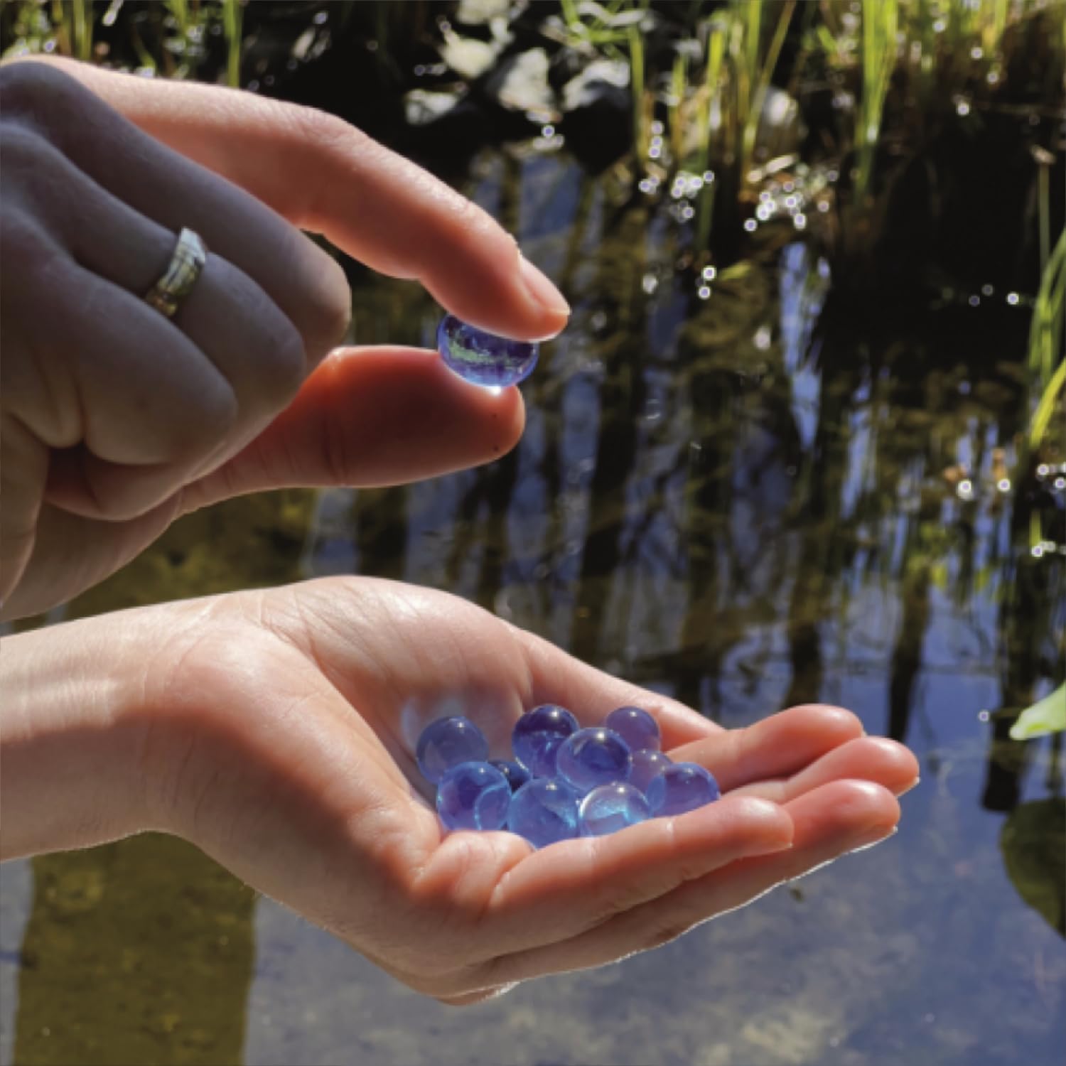 KOIPON Pon-Balls 1L Filterstarter | Nitrifizierende Bakterien & Mikroorganismen | Teichstarter | Teichbakterien zur Teichpflege von Gartenteich, Fischteich, Schwimmteich | Filterbakterien-Gelkugeln