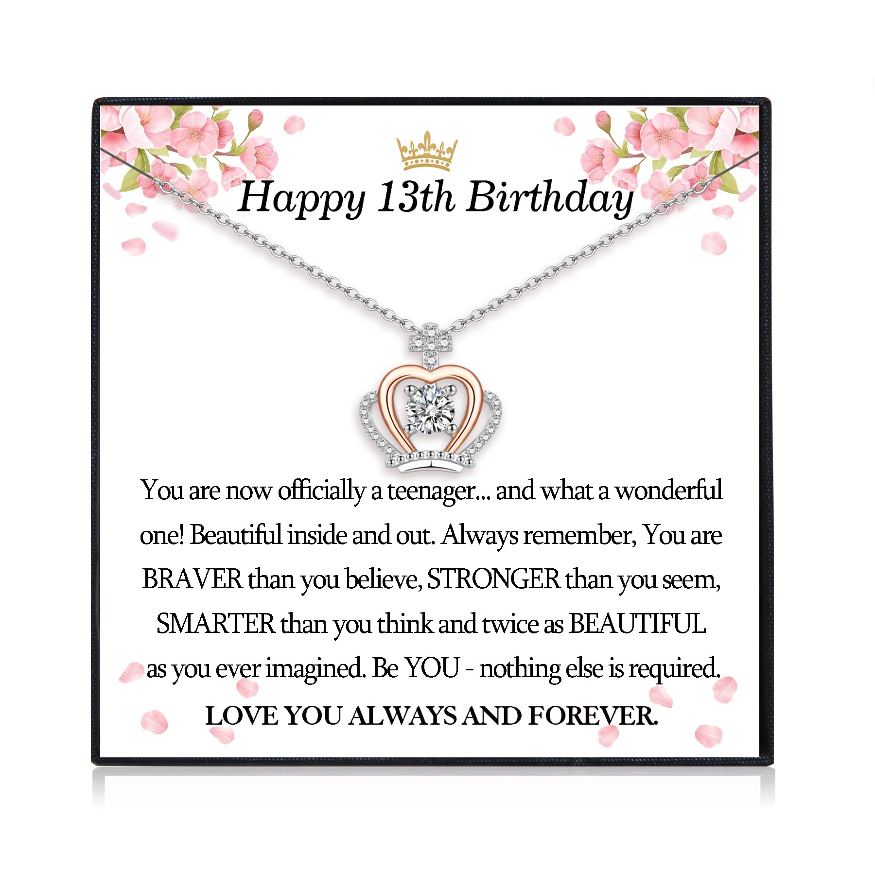 12th- 21st Birthday Gifts for Girls, 12th/ 13th/ 14th/ 15th/ 16th/ 17th/ 18th/ 19th/ 20th/ 21st Birthday Jewellery Presents for Daughter Granddaughter