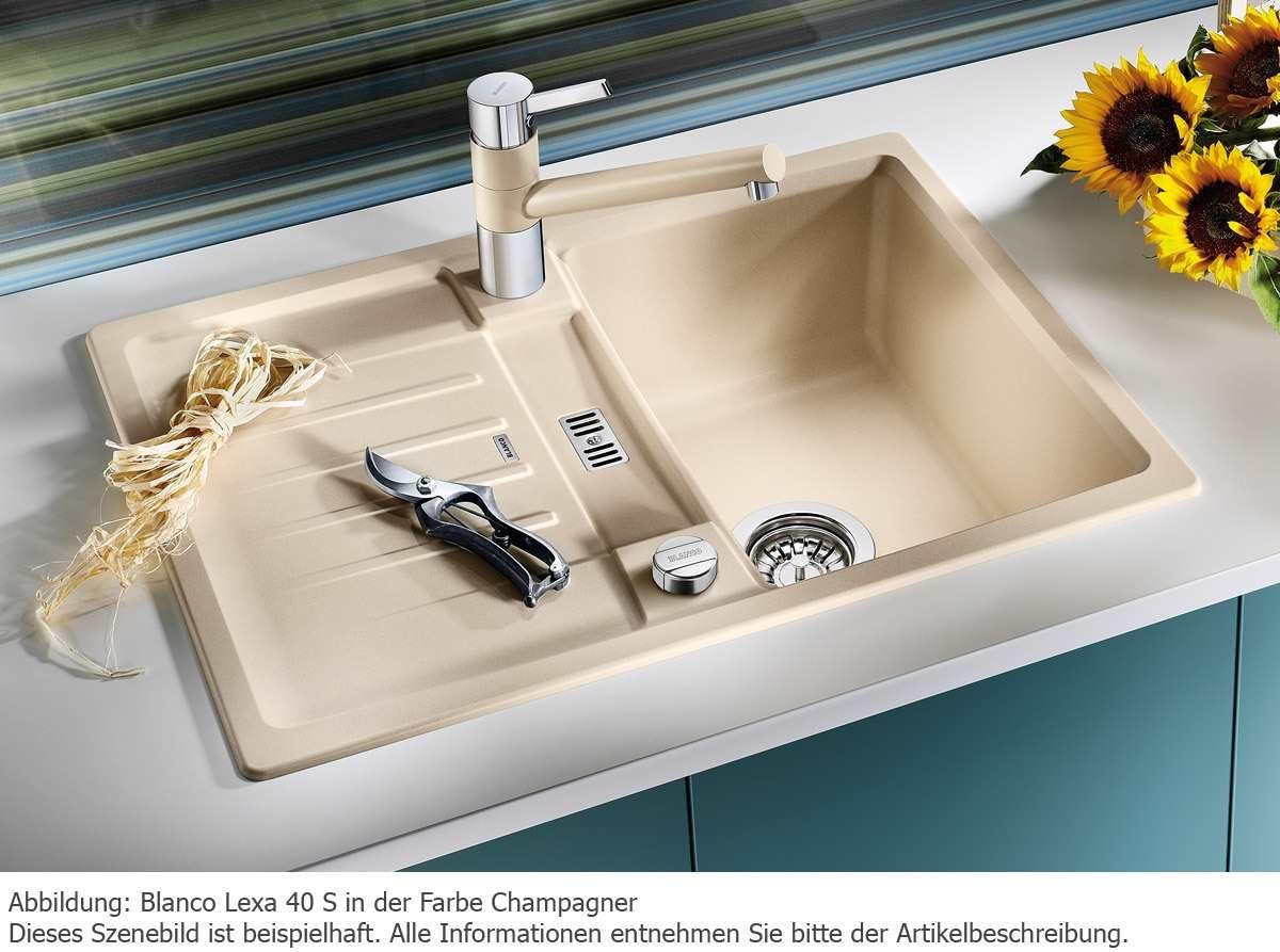 BLANCO 518622 Lexa Kitchen Sink, Rock Grey, 40 cm Unterschrank