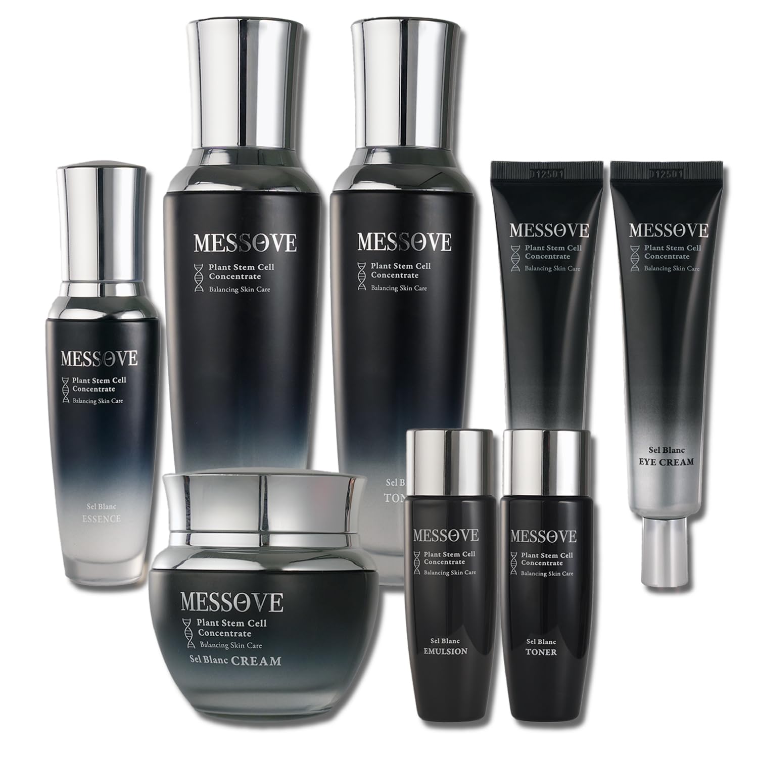 8-in-1 Pflege- & Anti-Rückenschmerzen-Skincare-Set - 1 Gesichtscreme & 1 Toner & 1 Gesichtslotion & 1 Essence & 2 Augencreme & 2 Reise-sets - Niacinamide & Hyaluronsäure - Koreanische Skincare