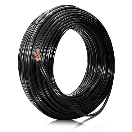 FIRMERST 14/2 Low Voltage Wire Outdoor Landscape Lighting Cable 100 Feet UL Listed