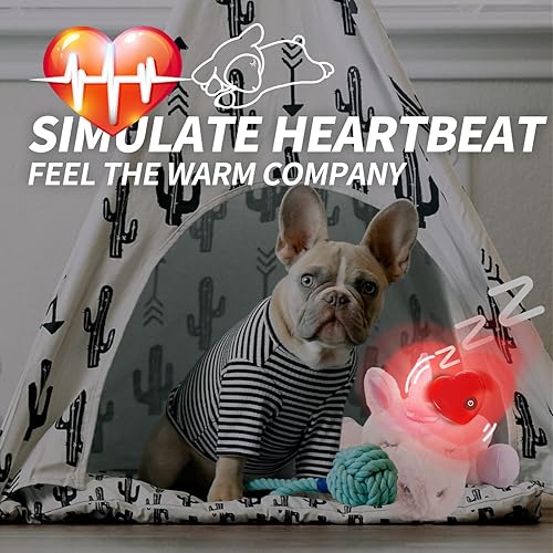 Miniatura 7 de ALL FOR PAWS AFP Heart Beat Warm Unicorn - Juguete de ayuda conductual para mascotas, juguete de peluche cálido, juguetes cómodos para perros