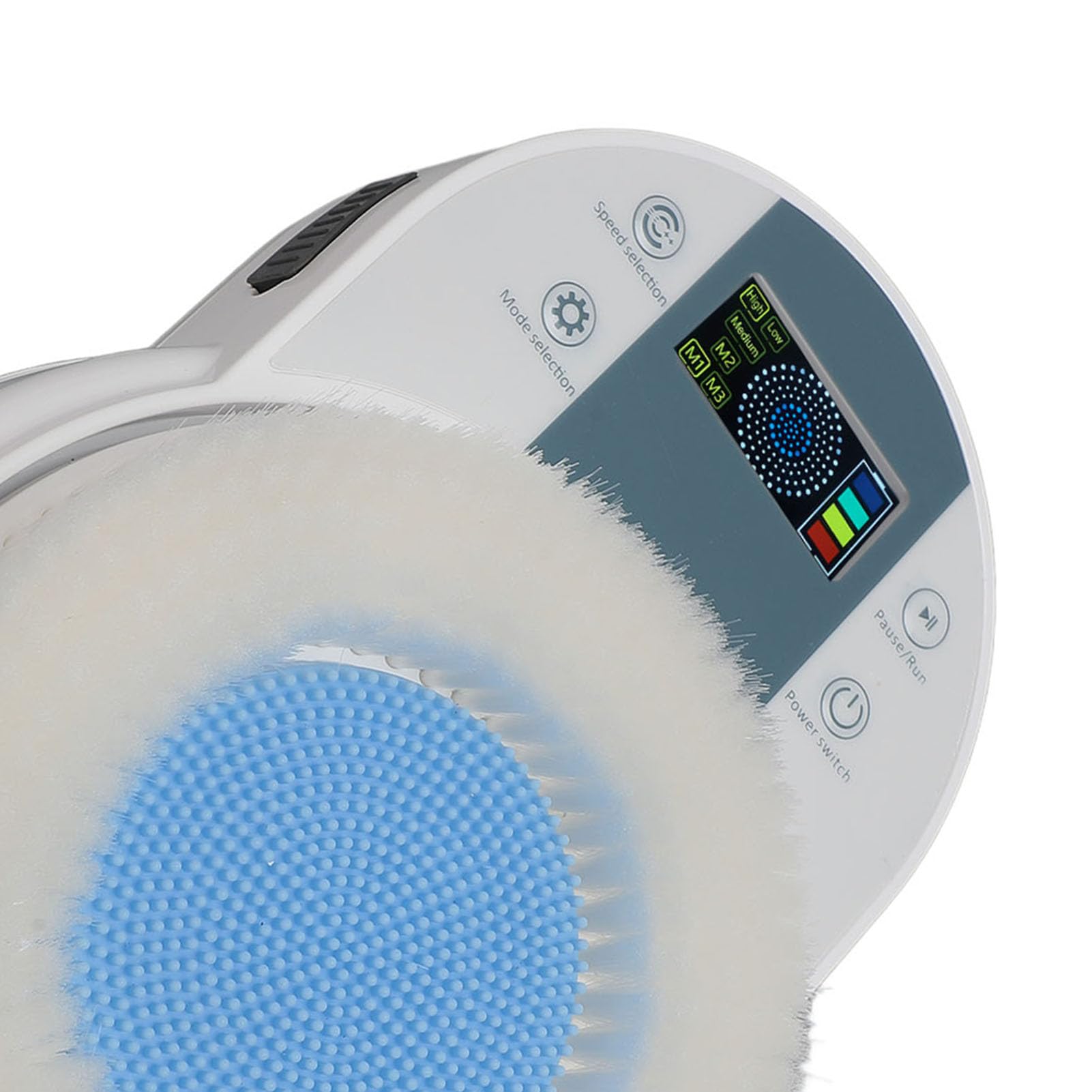 Depurador de Espalda Montado en la Pared, Cepillo de Baño Corporal Eléctrico con Apagado Automático, Cepillo de Ducha para la Piel del Cuerpo con Ajuste de 3 Velocidades para