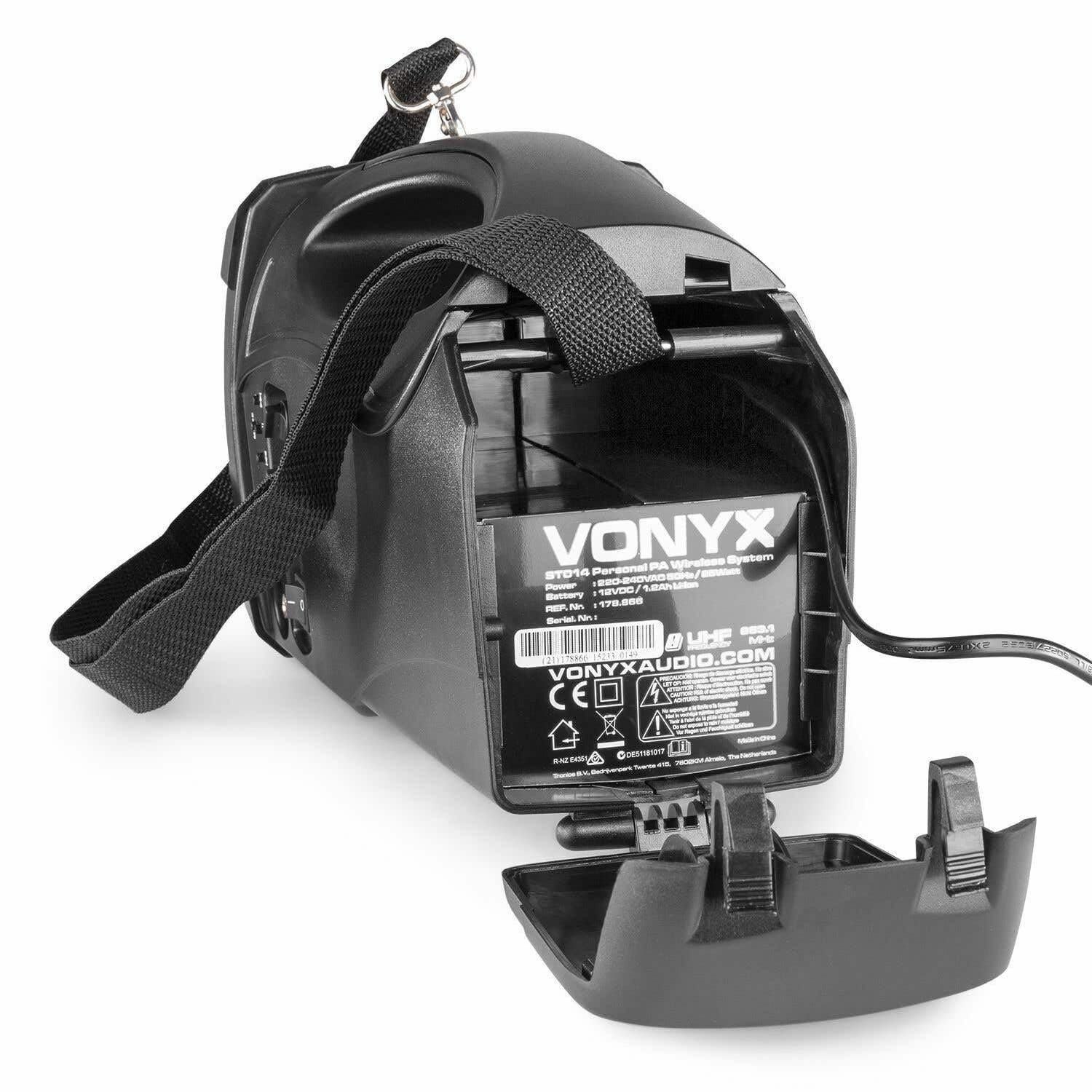 Vonyx ST014 tragbarer PA-Lautsprecher mit kabellosem UHF-Mikrofon