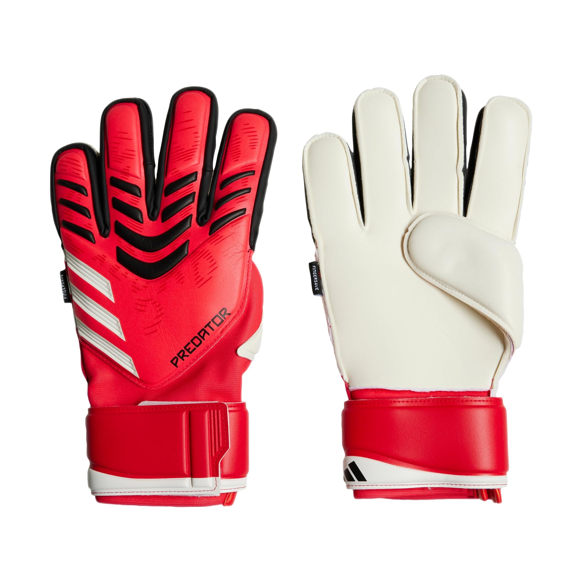 adidas Unisex Match Fingersave Goalkeeper Gloves Adults Red/black 9 — image 1