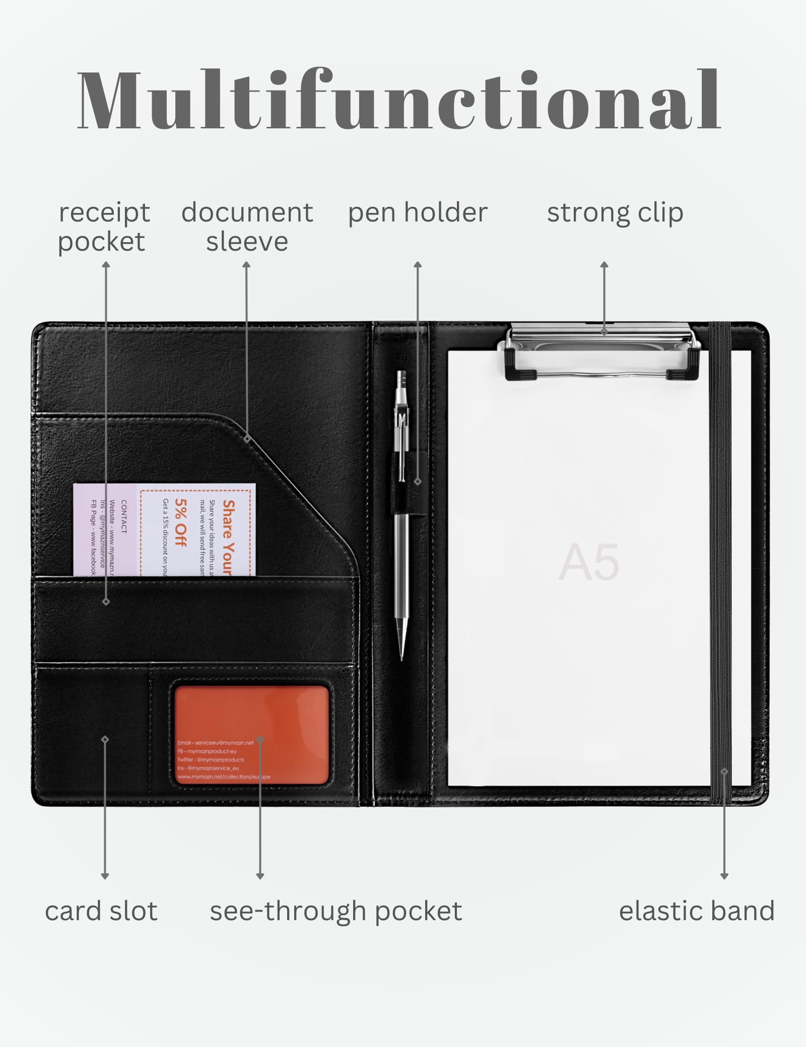 Amazon.com : Small Clipboard Junior Padfolio Folio 7 x 9 Writing