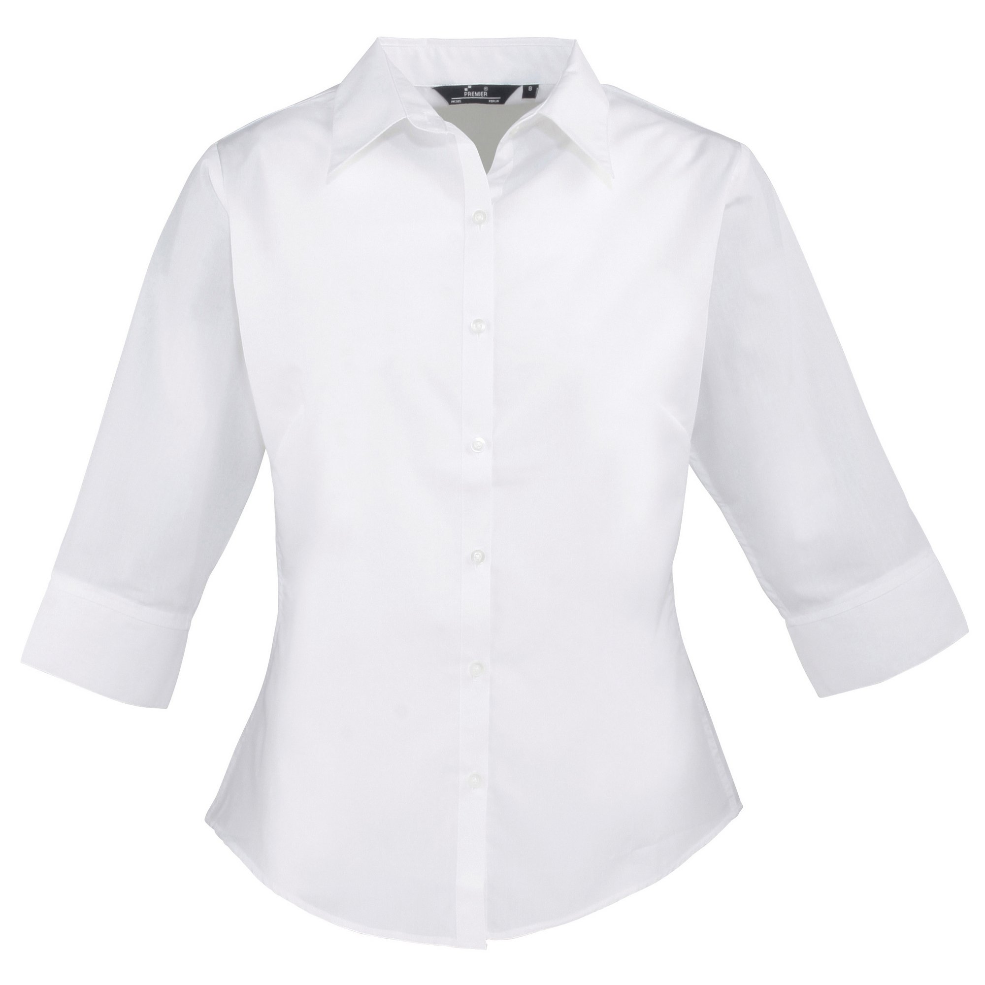 Premier 3/4 sleeve poplin blouse White* 14