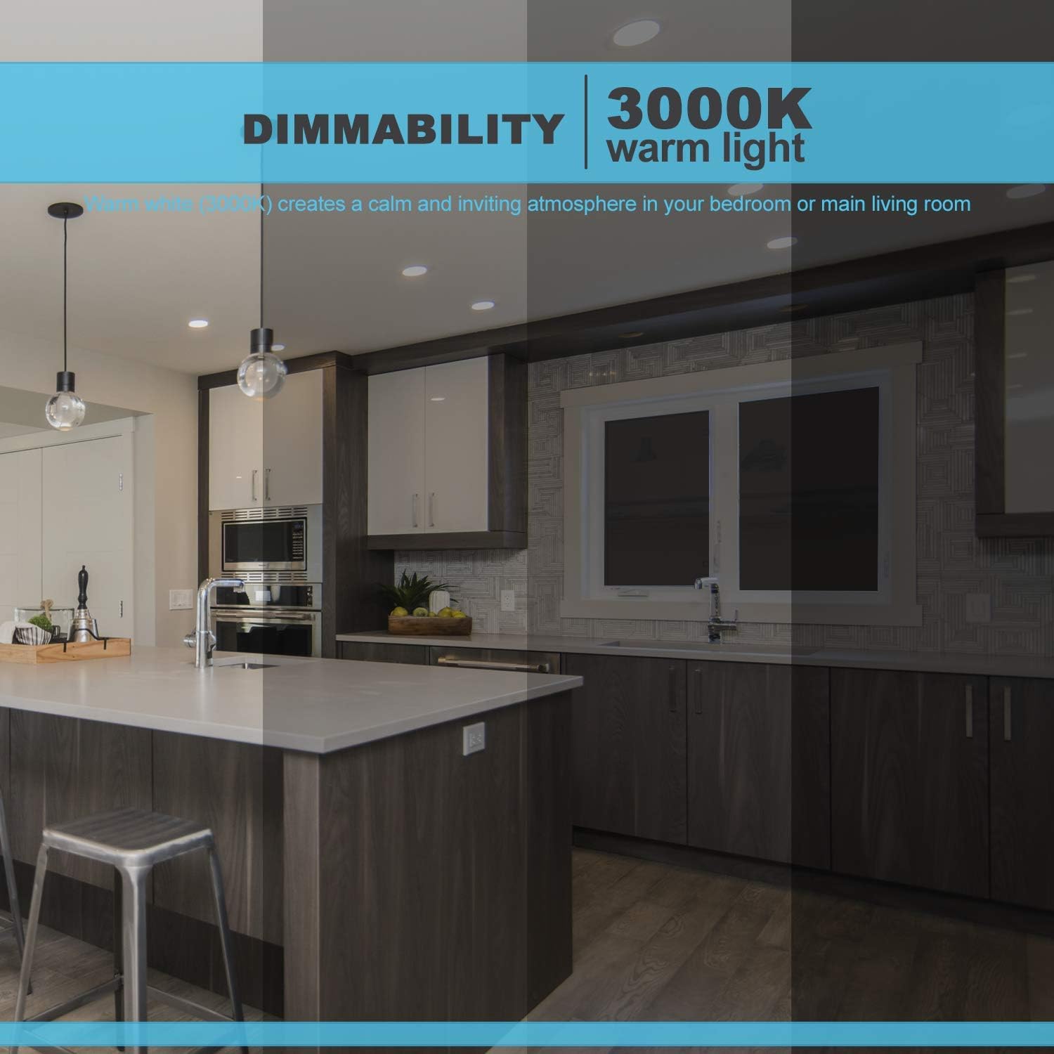 Generic Silas Lighting 10 Pack 4 Inch LED Recessed Downlight,Baffle Trim,Dimmable,13W=60W,3000K Warm White,850 LM,Damp Rated,UL + Energy Star Rated