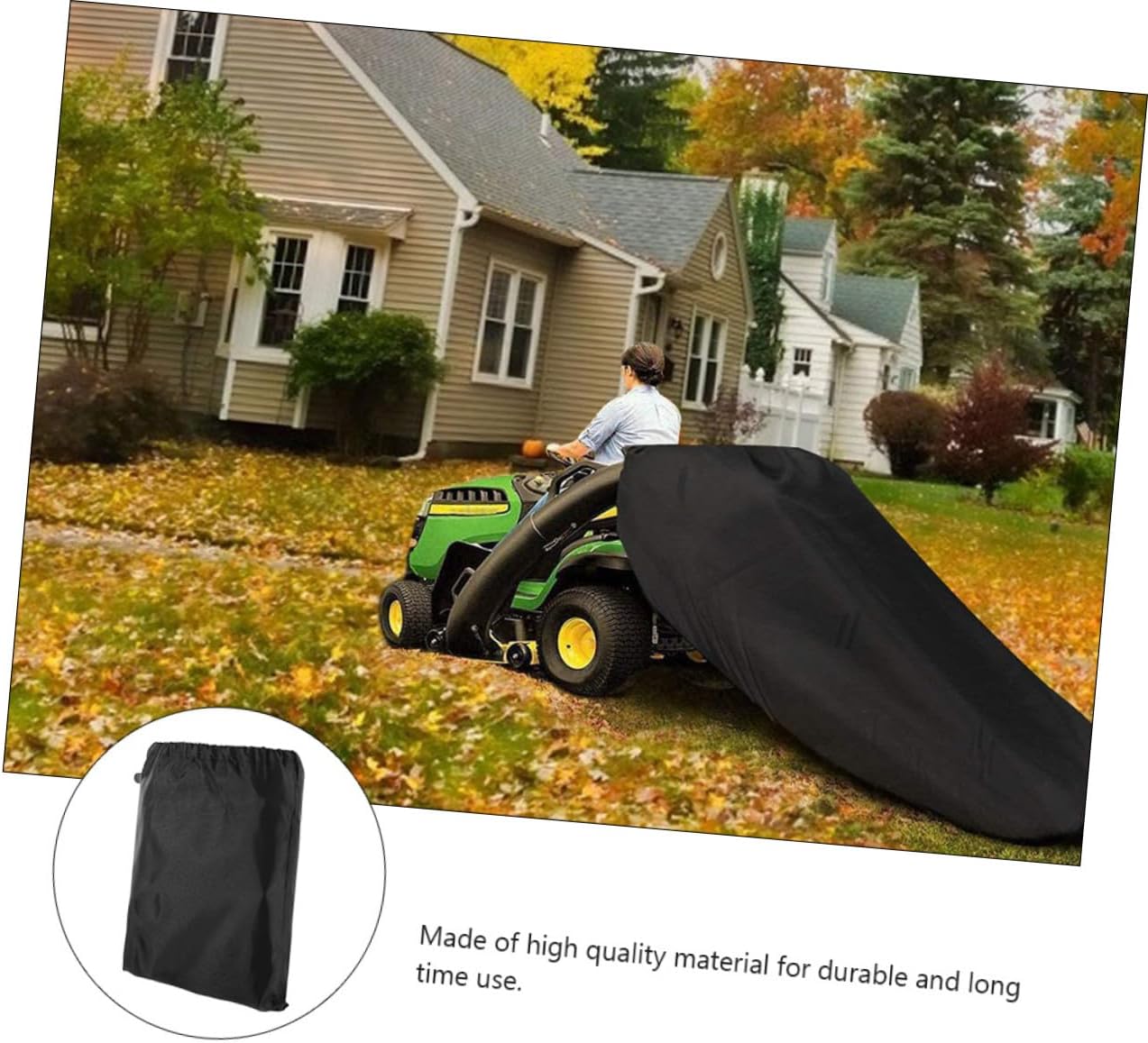 Levemolo Garden Leaf Waste Bag with Drawstring Waterproof Yard Leaf Storage Bag for Lawn Tractor for Garden Cleanup