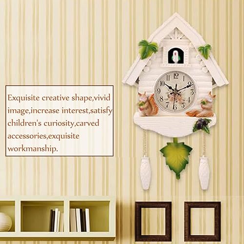Miniatura 4 de Reloj de cuco, reloj de pared, reloj de cuco para pared, reloj de pared de cuco colgante de pájaro para decoración del hogar, reloj de pared digital