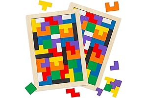 3 Otters Wooden Blocks Puzzle: White Elephant Gifts for Kids and More