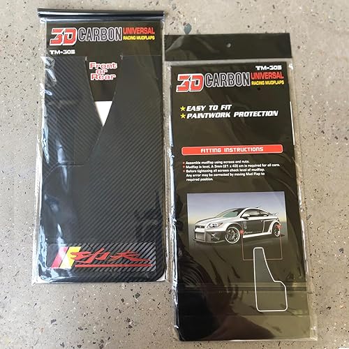 Miniatura 67 de Universal Mud Flaps Fits Most SUVs/MPVs, Not Full-Size SUVs- Standard Size 4-Piece Soft Glue Fenders Splash Guards Set, Heavy Duty Flexible