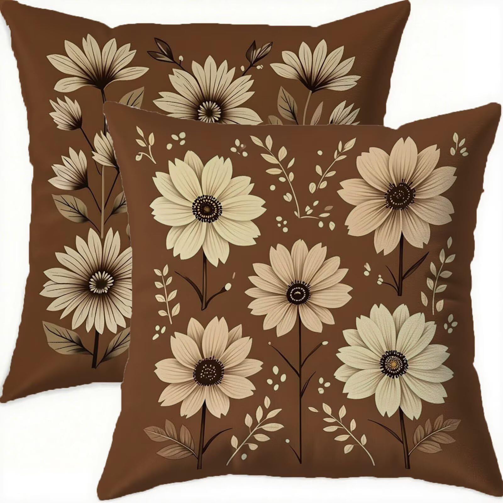Housse coussin 60x60cm imperméable pour canapé de salon