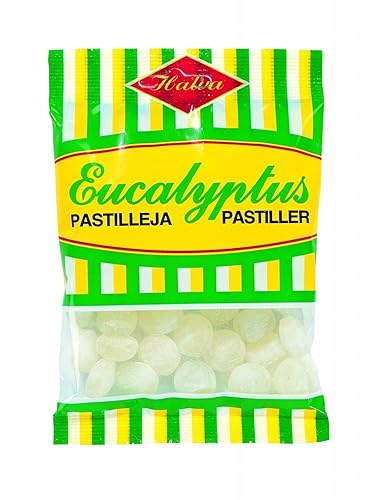 2 bolsas x 3.53 onzas de eucalipto Halva - Original - Finlandés - Duro - Pastillas - Gotas - Grageas - Caramelos - Dulces