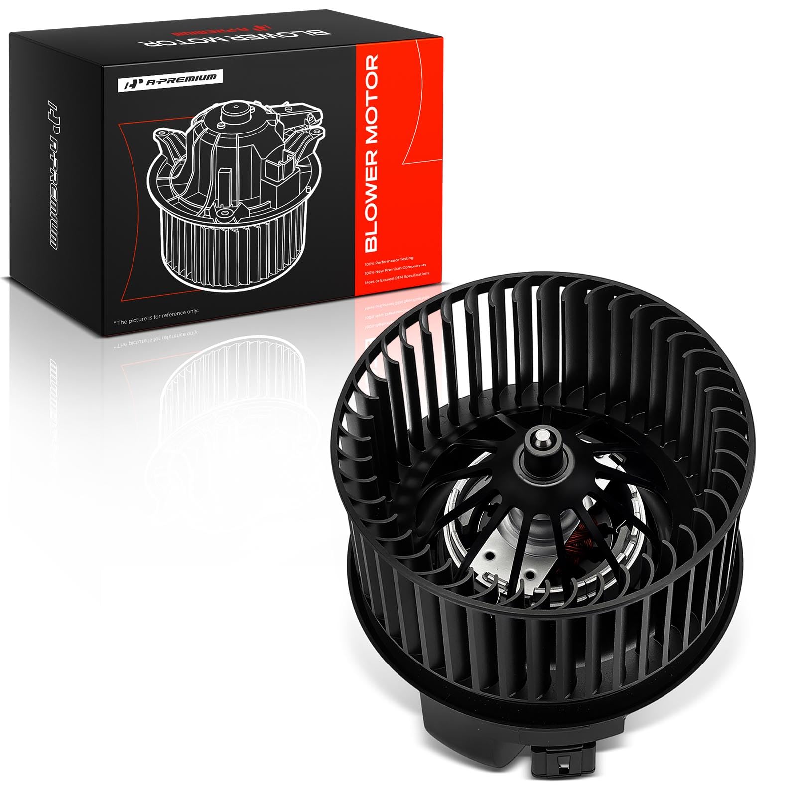 A-Premium Motor de ventilador delantero HVAC con jaula de ventilador | Compatible con Ford Escape 2013-2019, Focus 2012-2018, Transit Connect 2014-2022, C-Max 2013-2018 y Lincoln MKC 2015-2019