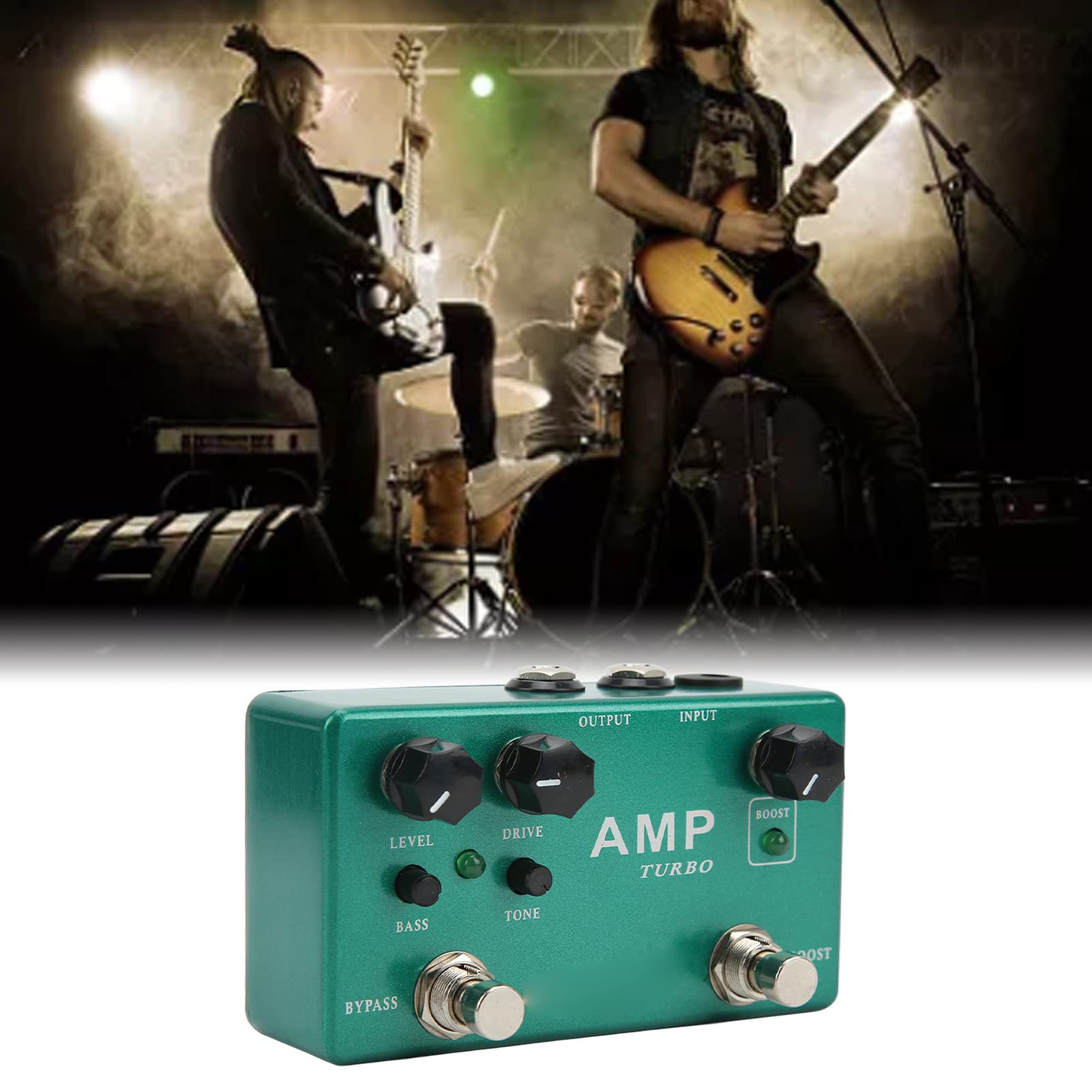 Sonew Metalowy pedał Efektów Overdrive Boost, Wielofunkcyjny, 2 w Pedałach Gitarowych z True Bypass