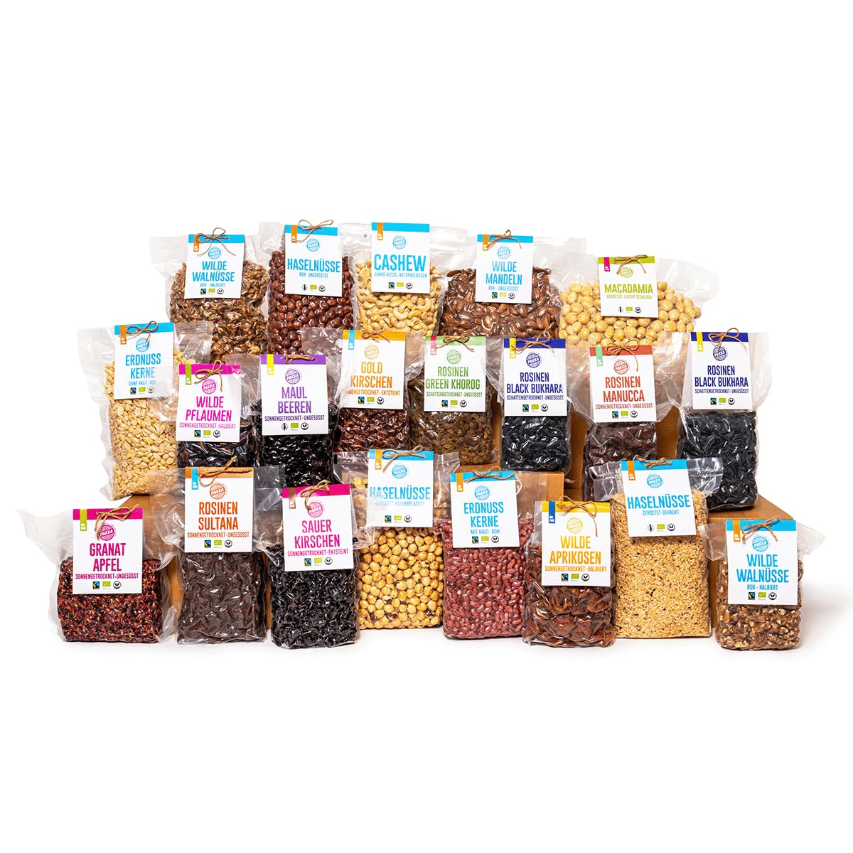 PAKKA Bio Haselnüsse Granulat nature, gehackt und geröstet, 1kg, Öko & Fair, direkt hergestellt und abgefüllt vom Produzenten in Sugdidi, Georgien, vegan 1000g (1er Pack)