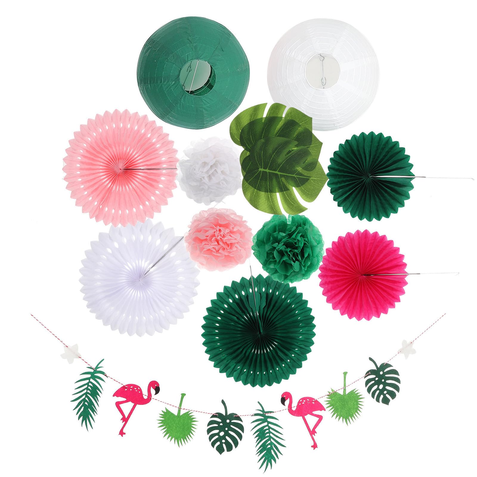 Decoración fiesta tropical para ambientar cumpleaños veraniegos con flores de papel