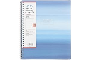 Blue Sky 2024-2025 Academic Year Monthly Planner