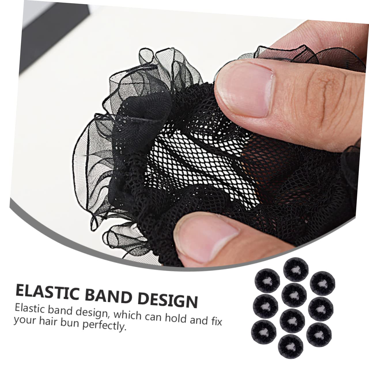 FRCOLOR 30piezas Cabello Elástica para Mujer para Bailarinas y Deportes Accesorio Práctico Que Mantiene El Peinado Ordenado
