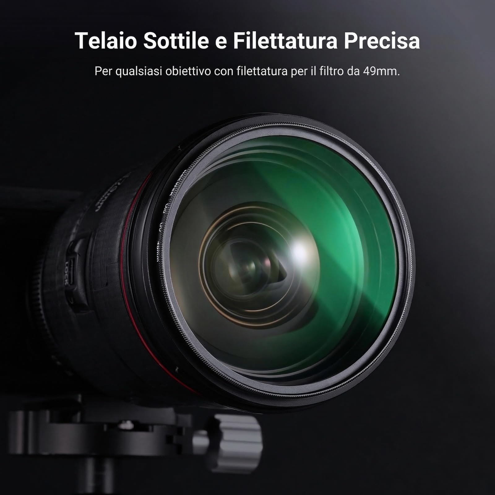 NEEWER 49mm Kit Filtro ND Variabile+CPL+UV (3pz), Filtri a Densità Neutra (ND2-400) Polarizzatore Circolare Multistrato per Lente Fotocamera, Set Accessori per Fotografia con Custodia e Copriobiettivo