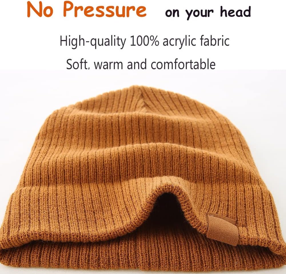 LMLALML Beanie for Toddler Boys Elegant Baby Beanie Knit Winter Hat for Kids