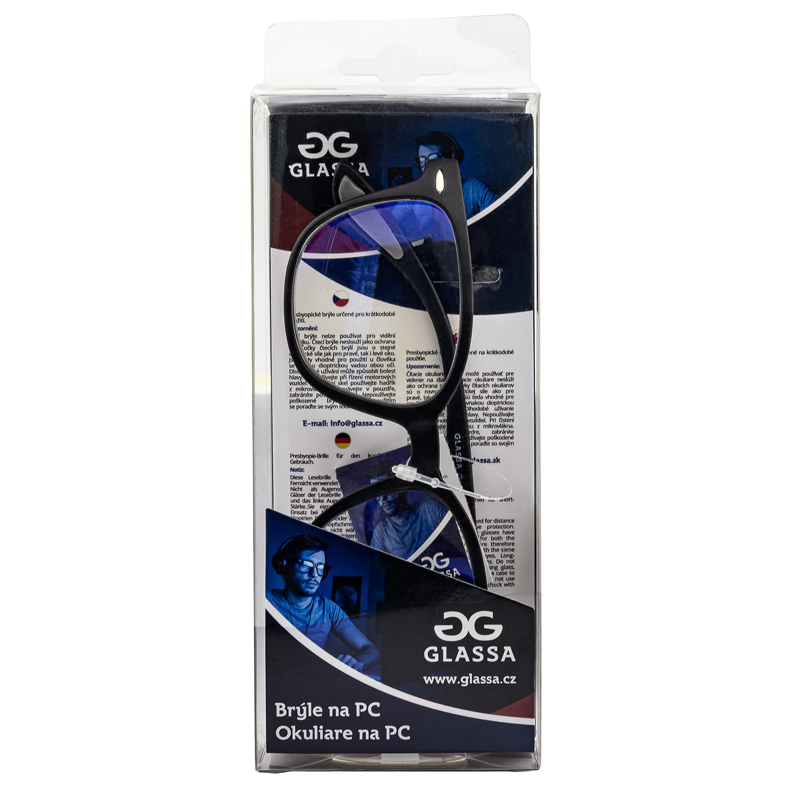 GLASSA, Filtro Luce Blu Occhiali PCG 031