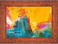 Vista 10 de Poster Palooza 5x5 Inch Traditional Honey Pecan Complete Wood Square Picture Frame with UV Acrylic Plexiglass, Foam Board Backing & Hardware