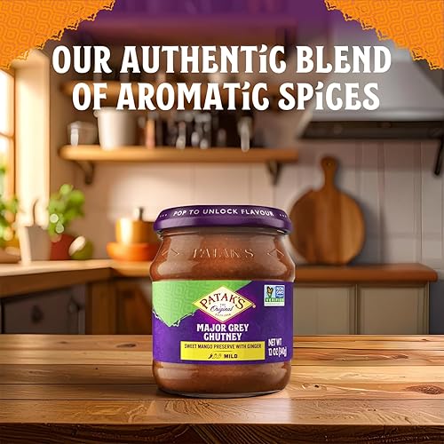 Miniatura 3 de Patak's Major Grey Chutney, 12 onzas líquidas