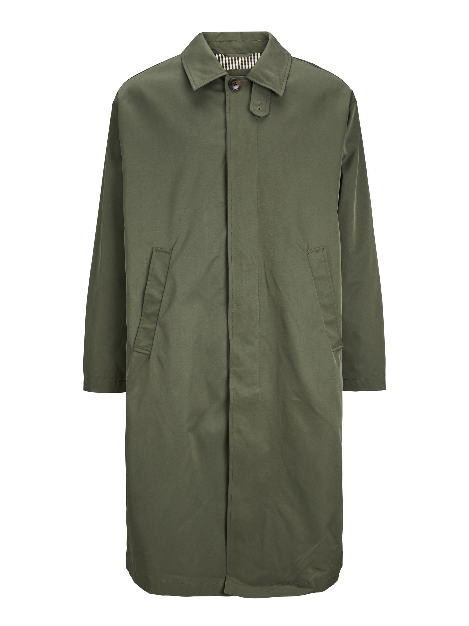 JACK & JONES Men's Jorsantorini Mac Coat Beetle, M, Beetle, M
