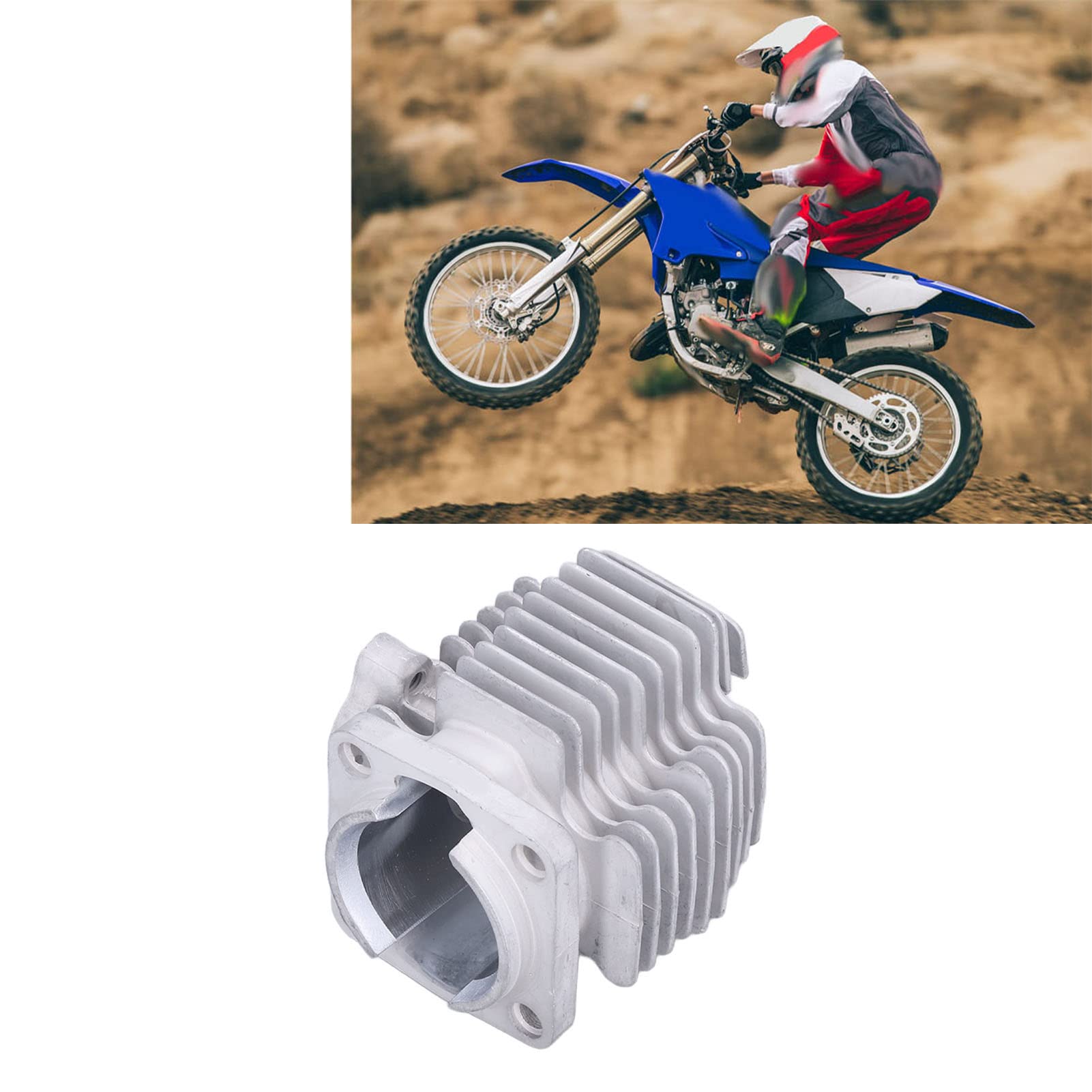Kit pistone cilindro per motore a 2 tempi da 49, metallo resistente, installazione semplice, per mini moto, ATV da cross, quad, pocket bike, moto minimoto