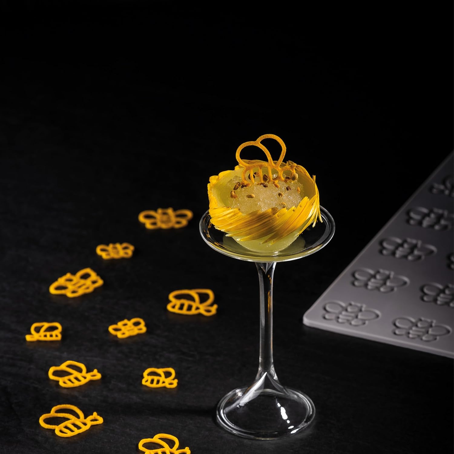 PAVONI ITALIA GG064 Grand Honey Beads, Platinum Silicone, Mold, Confectionery Supplies, Chocolate Mold, Candy Mold, Decorative, Oven, Microwave, Dishwasher Safe, Freezer Safe