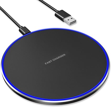 10w fast wireless charger wireless charging pad compatible with iphone airpods