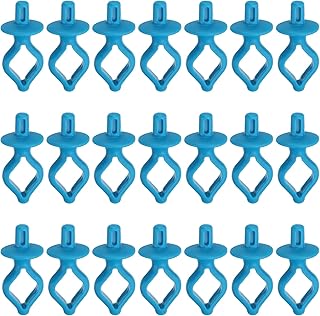 QUARKZMAN 50 unidades de soportes de bobina para bobinas de hilo en la punta de la bobina para bobinas tipo A & l y m s que evitan que el hilo se desenrolle, para bordado, acolchado, costura azul
