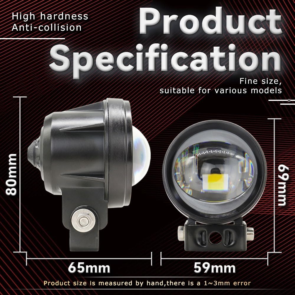 Reflektor dalekosiężny 2 Cal motocykle reflektor pomocniczy reflektor Led reflektor do jazdy motocyklem lampa robocza Led do samochodu terenowego 4x4 Suv Żarówki halogenowe(2pc)