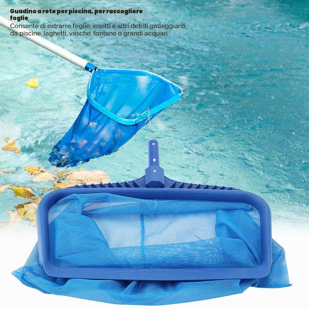 Piscina Leaf Skimmer Peso Leggero Sacchetto Profondo Strumento di Pulizia Foglia Rastrello Piscina Manutenzione Pulita per Piscina Paesaggio Stagno Vasca Spa Fontane