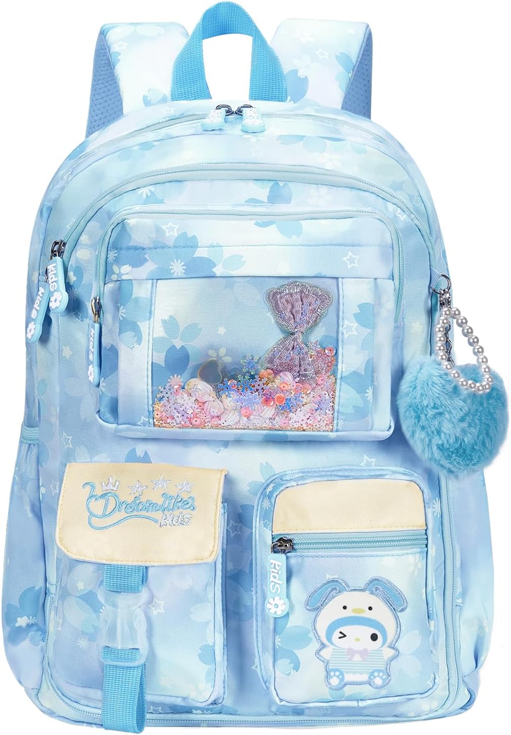 Kids Backpack for Girls, Cartoon School Bag for Elementary Middle School Students, ...