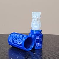 Vista 28 de Znet3D Eye Drop Vial Holder & Travel Carry Case - Securely Holds Three (3) Single-Use Vials - Screw-On Lid, Knurled Pattern - Keep Vials Safe & Silk