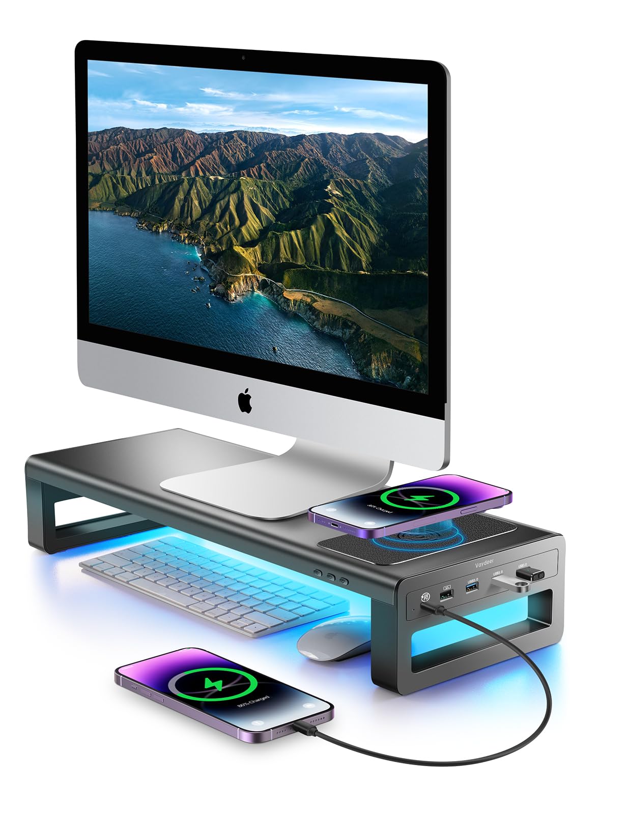 Ewent Supporto per Monitor RGB, Supporto Regolabile per Schermo