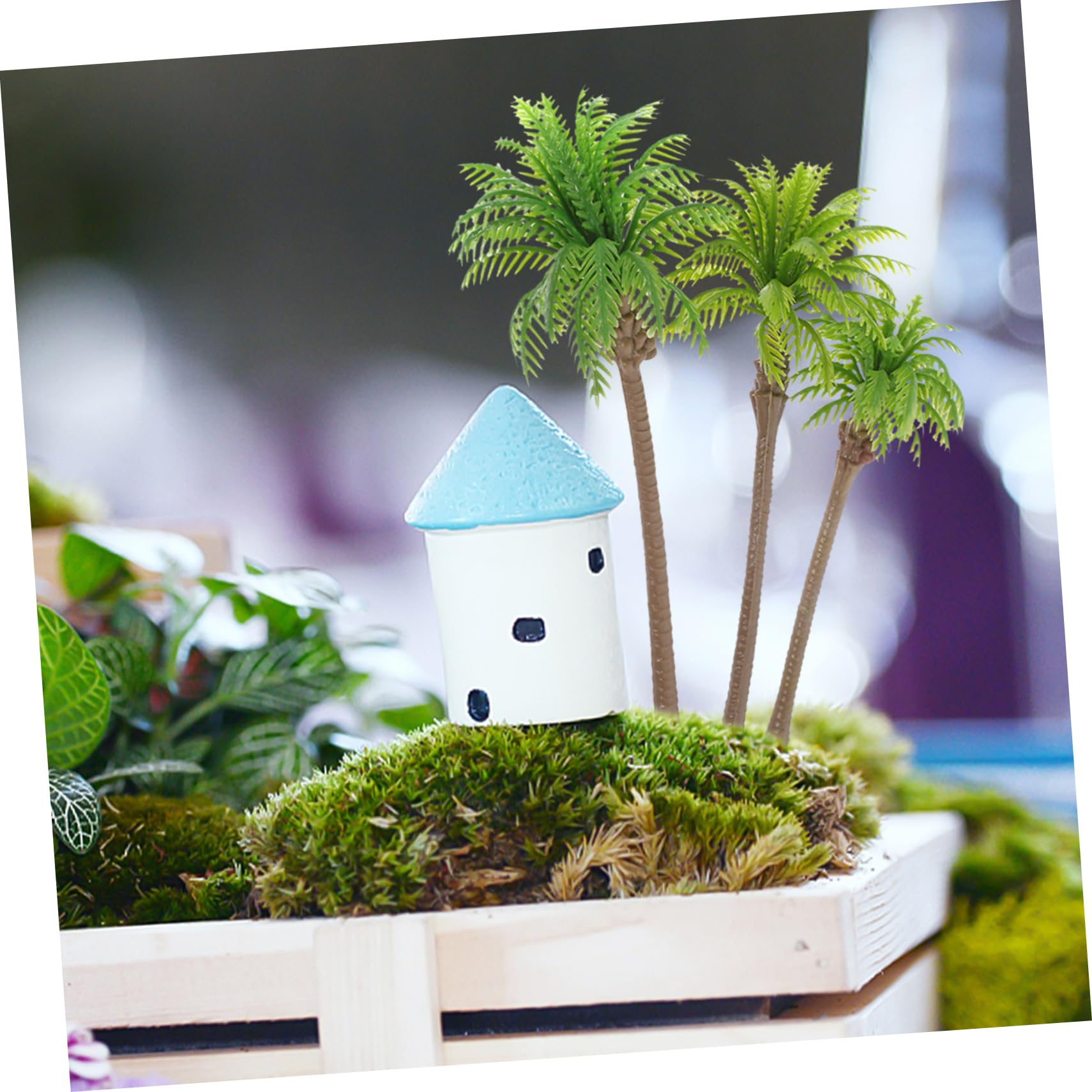 48piezas Árboles De Artificiales para De Paisajismo De De Cocoteros para Decoración De Maquetas y Construcción De