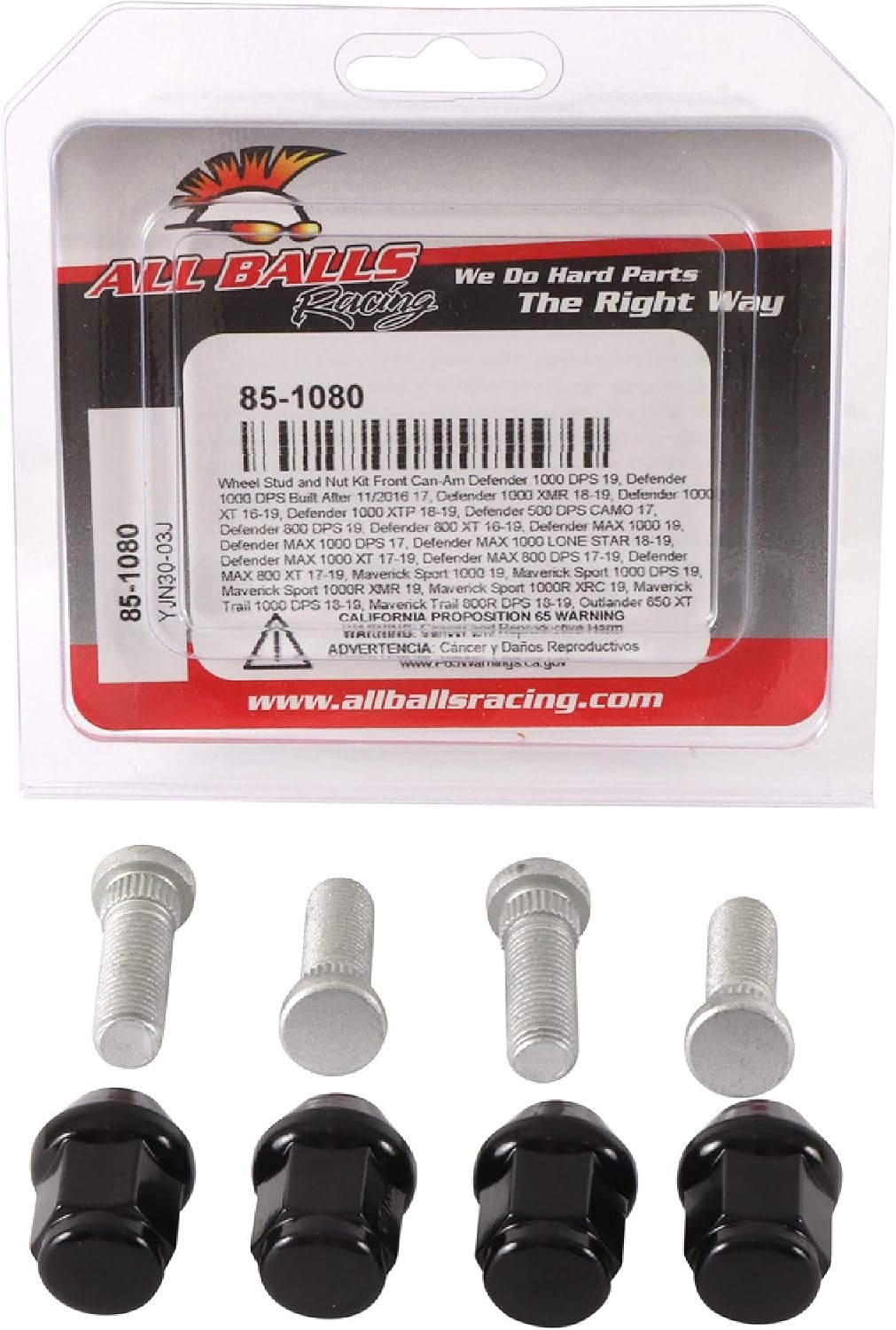 All Balls Racing Wheel Stud and Nut Kit
