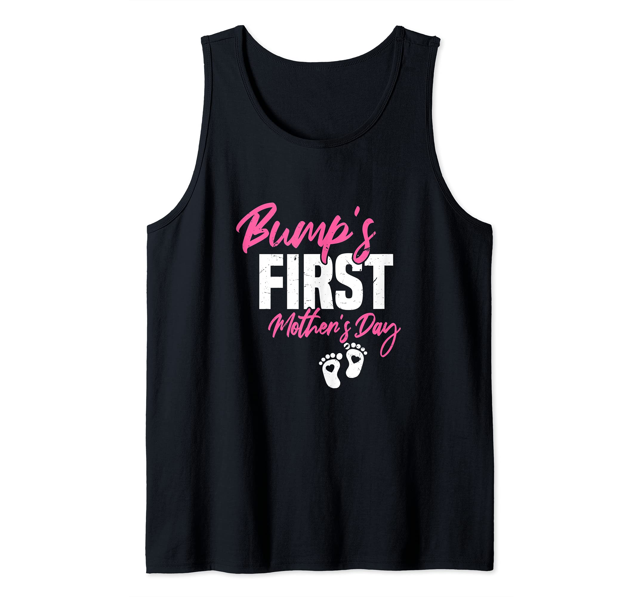Bumps First Mothers Day | First time Mom Pregnancy Quote Tank Top