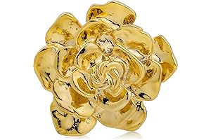 18K Gold Tone Lapel Pin for Sophisticated Elegance