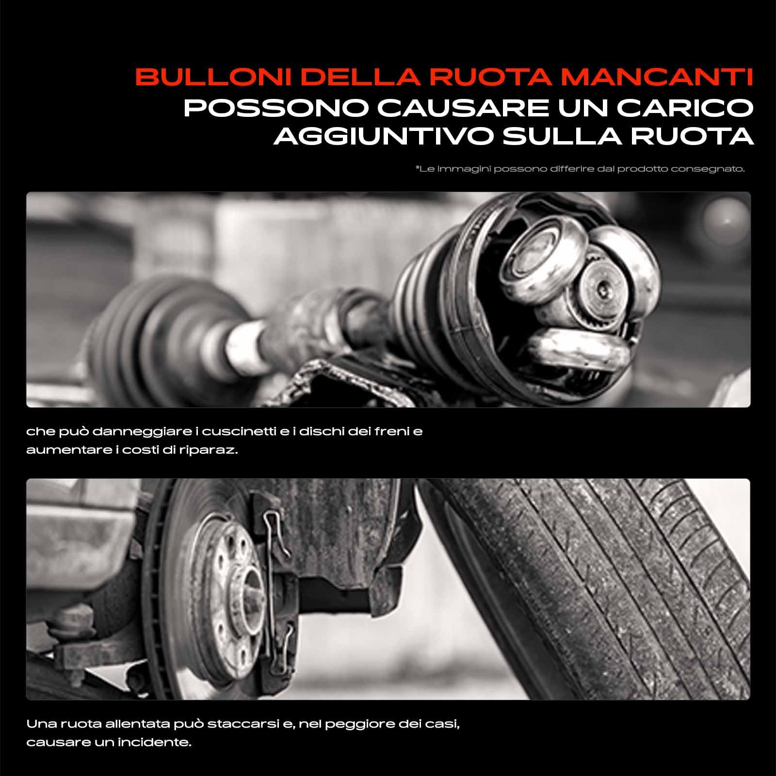Frankberg Dadi per ruote Viti per ruote Bulloni per ruote Compatibile con R.a.n.g.e R.o.v.e.r Sport L494 R.a.n.g.e R.o.v.e.r IV L405 Discovery V L462 R.a.n.g.e R.o.v.e.r Sport L320 RRD500590
