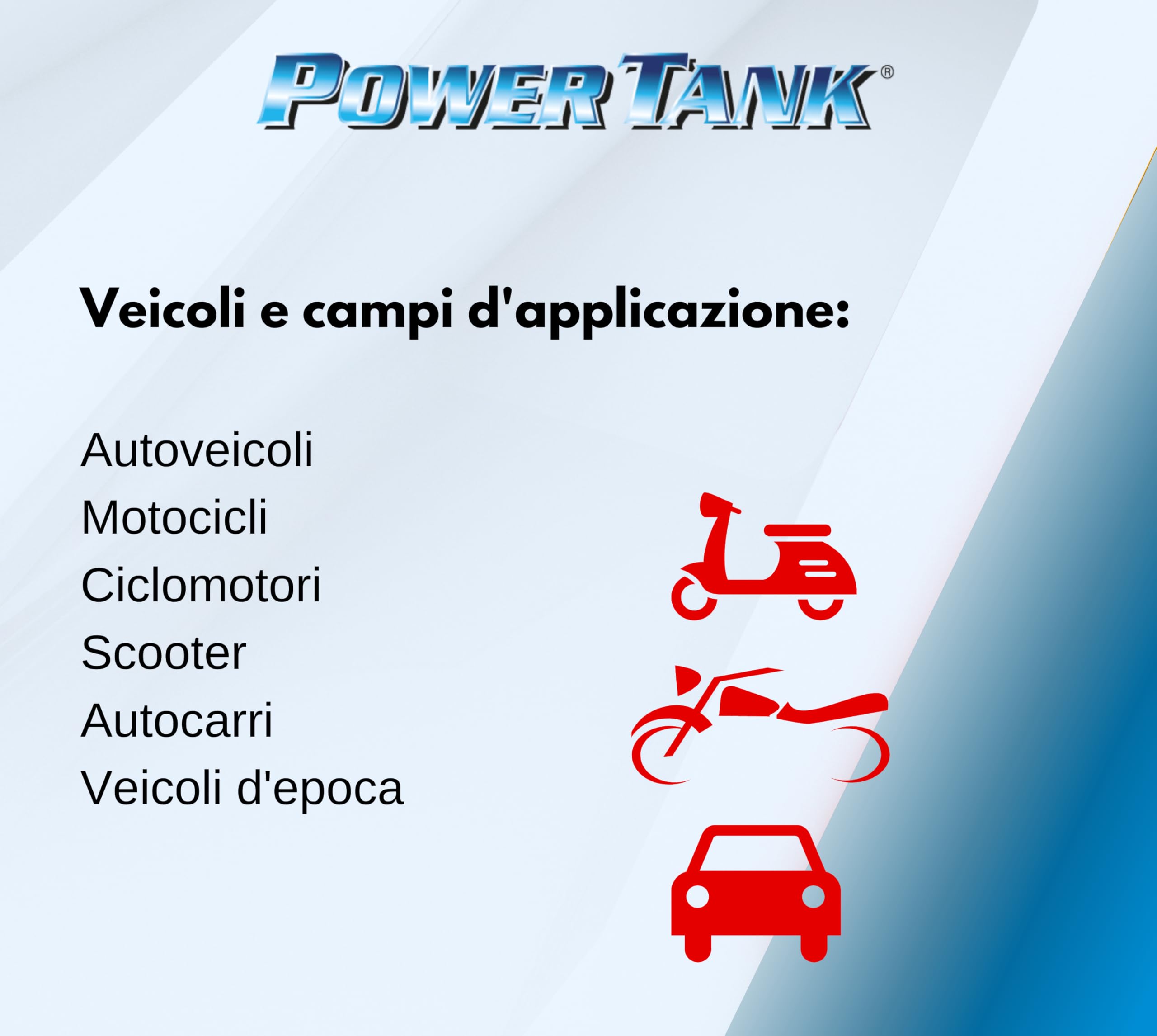 POWER TANK Bianco CERAMICO Trattamento Serbatoio Moto (20/25 Litri) Kit Medio Medium 700 gr per Interno Serbatoi Elimina la Ruggine Ripara Protegge Arrugginito da Auto di d'Epoca con Antiruggine
