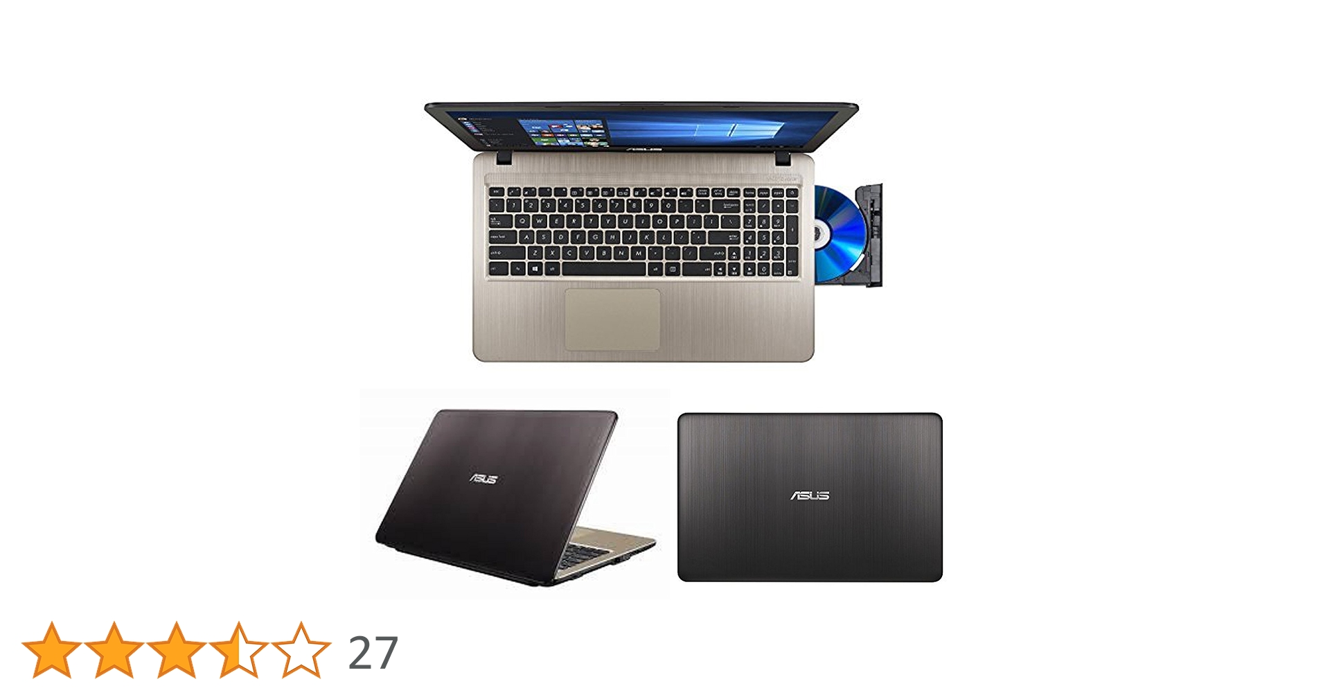 Asus E1 15.6-inch Laptop (4GB/1TB/Windows 10/Black/2kg), A540YA Asus E1 15.6-inch Laptop (4GB/1TB/Windows 10/Black/2kg), A540YA
