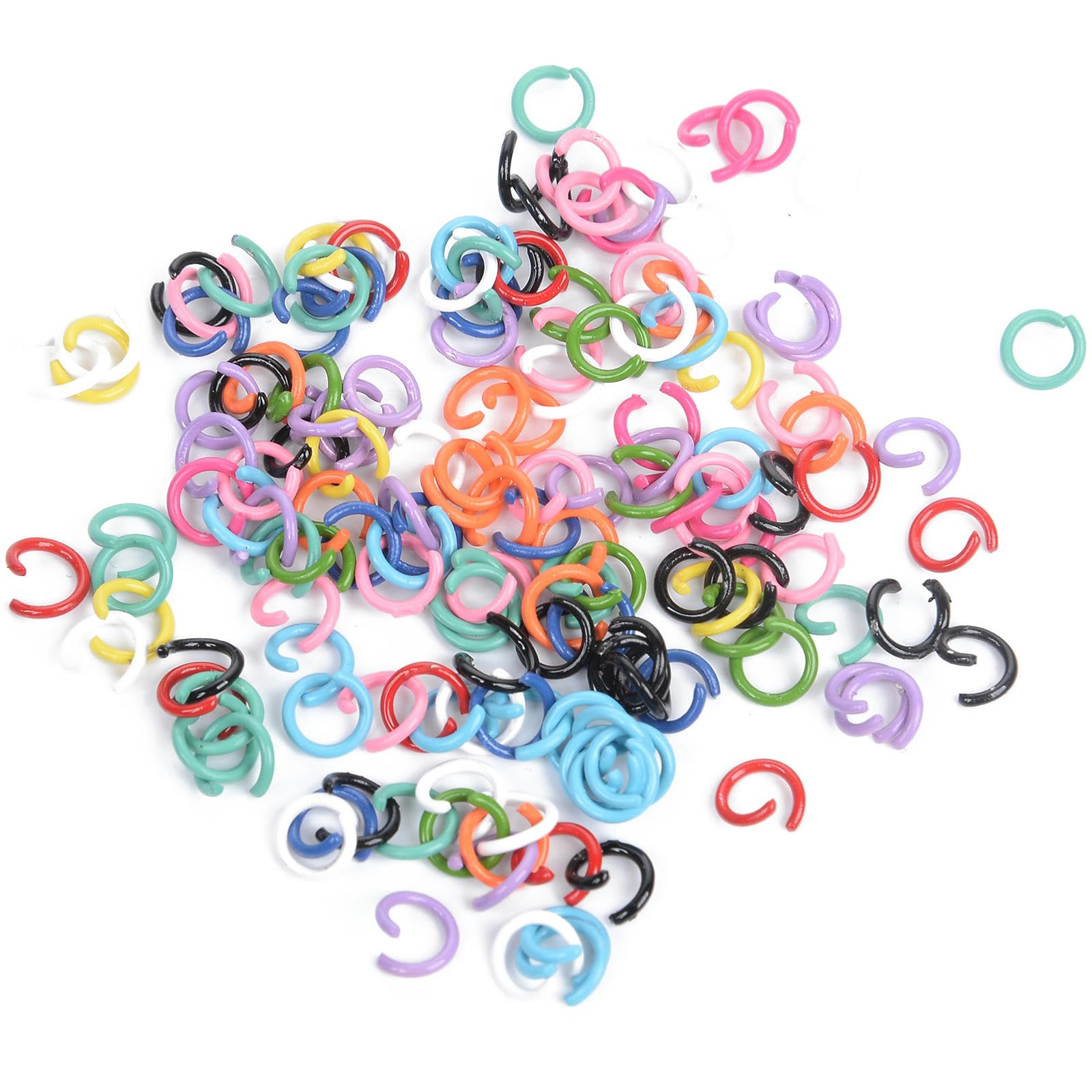 210 PEZZI Aragosta Molla Fibbia Lega Anelli Di Salto Per - Foto 8