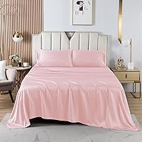 Vista 124 de HENGWEITEXT 18 Inch Cal King Sheets Deep Pocket,4 Piece Sheet Set Breathable and Cooling,Microfiber Sheet Set Deep Pocket,Wrinkle Free Shrinkage &