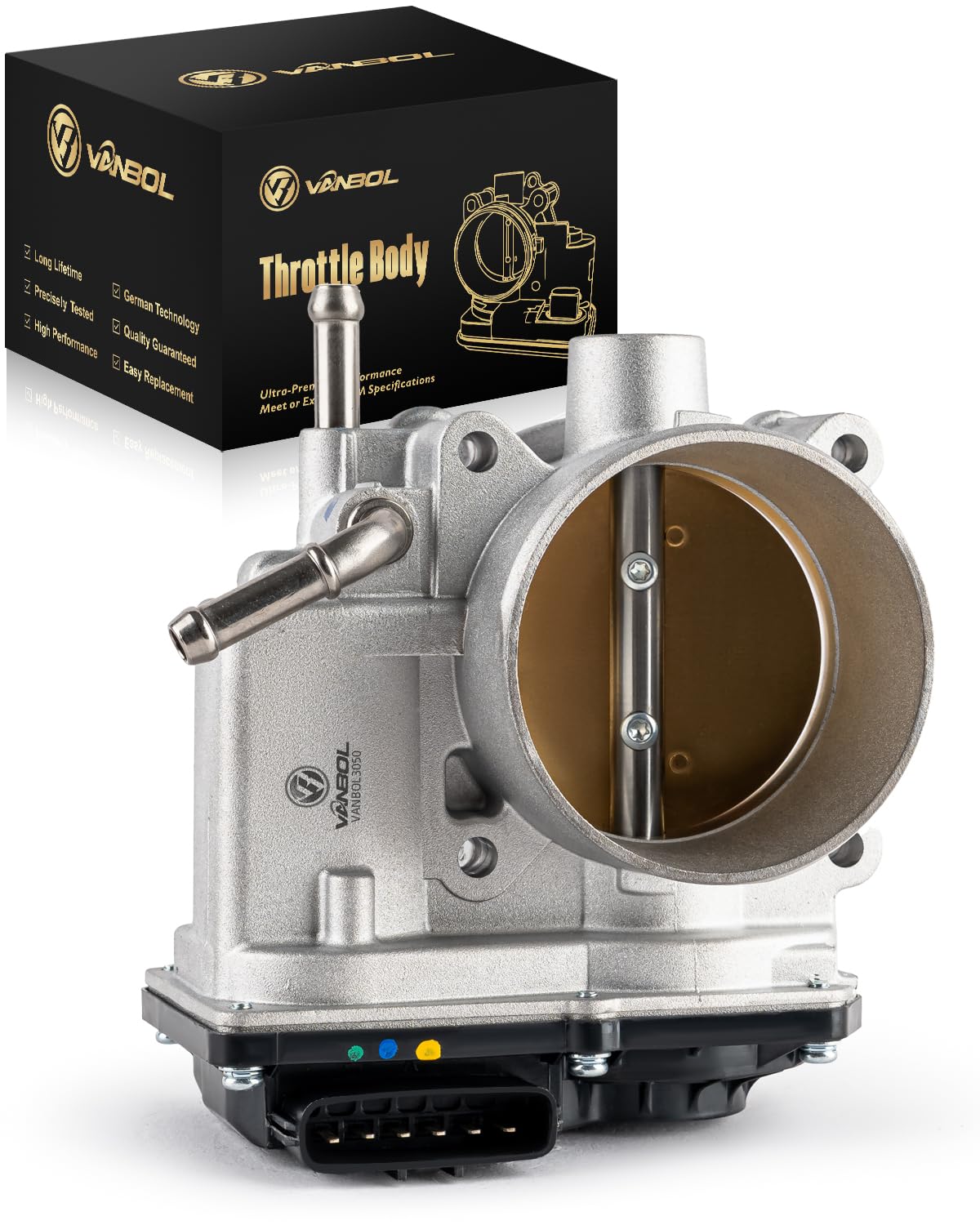 Electronic Throttle Body Assembly Compatible with 2003-2006 Toyota Camry Highlander Solara Sienna, 2004-2008 for Lexus ES330 RX330 RX400h, V6 3.0L 3.3L, Replace 977-335, 67-8012, S20123, TB1110